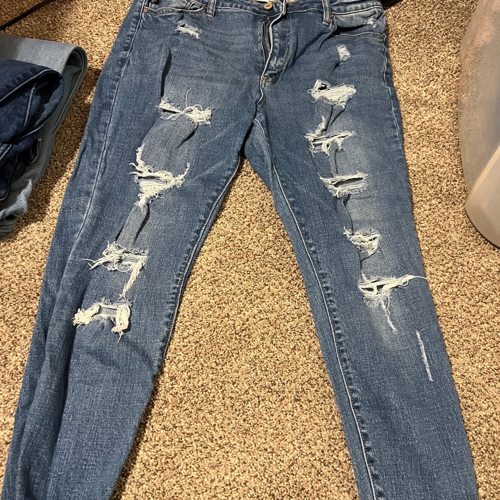 KanCan Distressed Denim Skinny Jeans